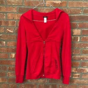 Miss Sixty V-Neck Zip Hoodie